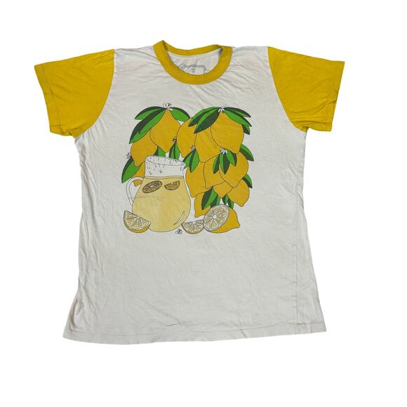 Big Bud Press Tops - Big Bud Press Lemon Lemonade Retro T Shirt Women's Small Rare